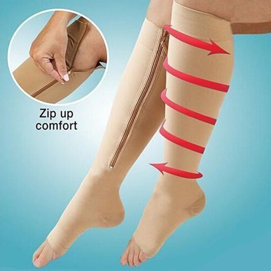 Zip-Up Compression Socks – Relief Without the Struggle