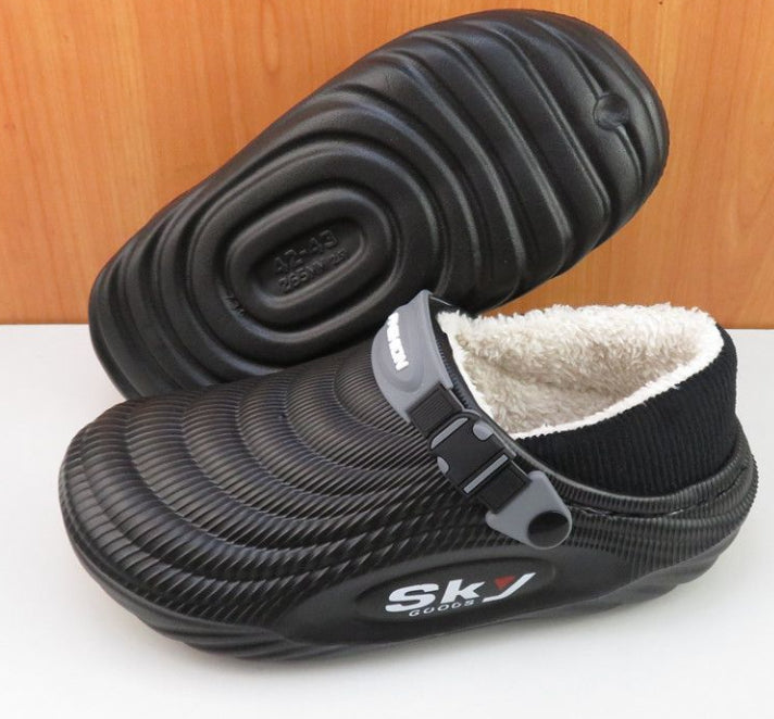 Cotton Slippers With Cotton Roots For Men's Household Use, Anti Slip, Extra Thick For External Wear