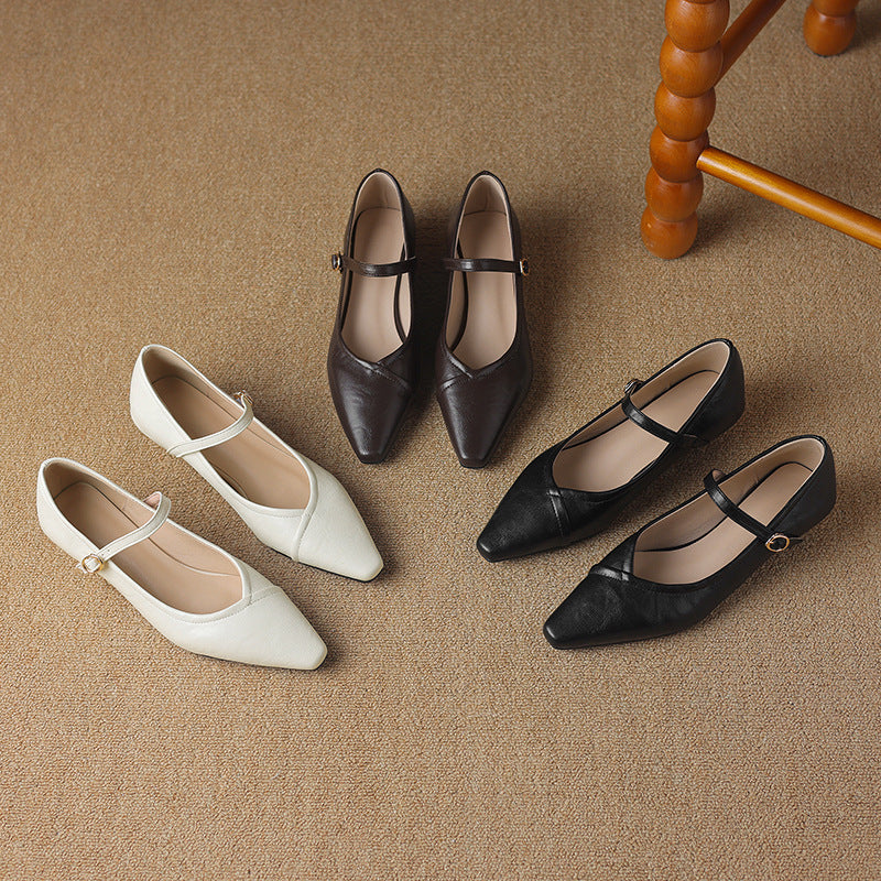 Womens Casual Low-heeled All-match Shoes