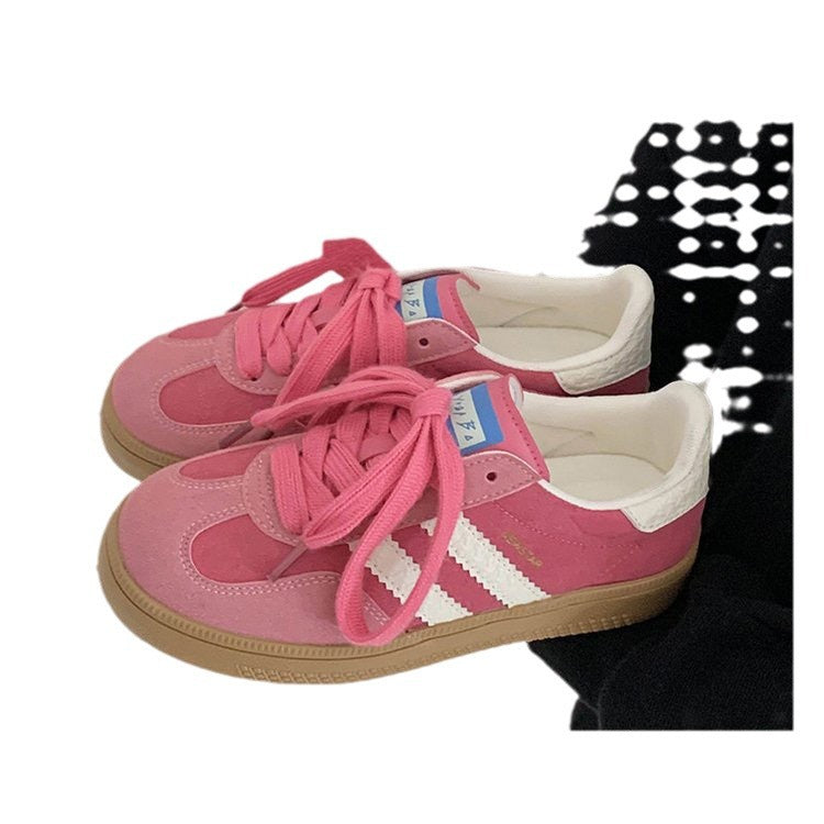 Retro Casual White Sneakers For Womenversatile And Perfect For Sports