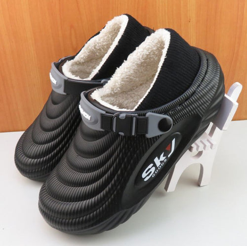 Cotton Slippers With Cotton Roots For Men's Household Use, Anti Slip, Extra Thick For External Wear