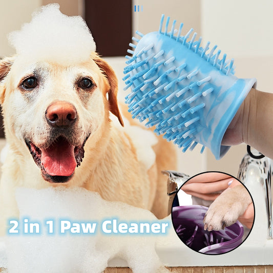 2-in-1 Dog Paw Cleaner Cup – No More Muddy Paws