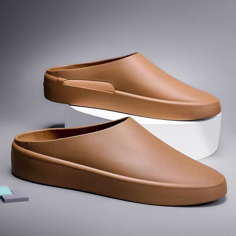 Baotou Slippers For Men Springsummer Outdoor Crocs-style Shoes